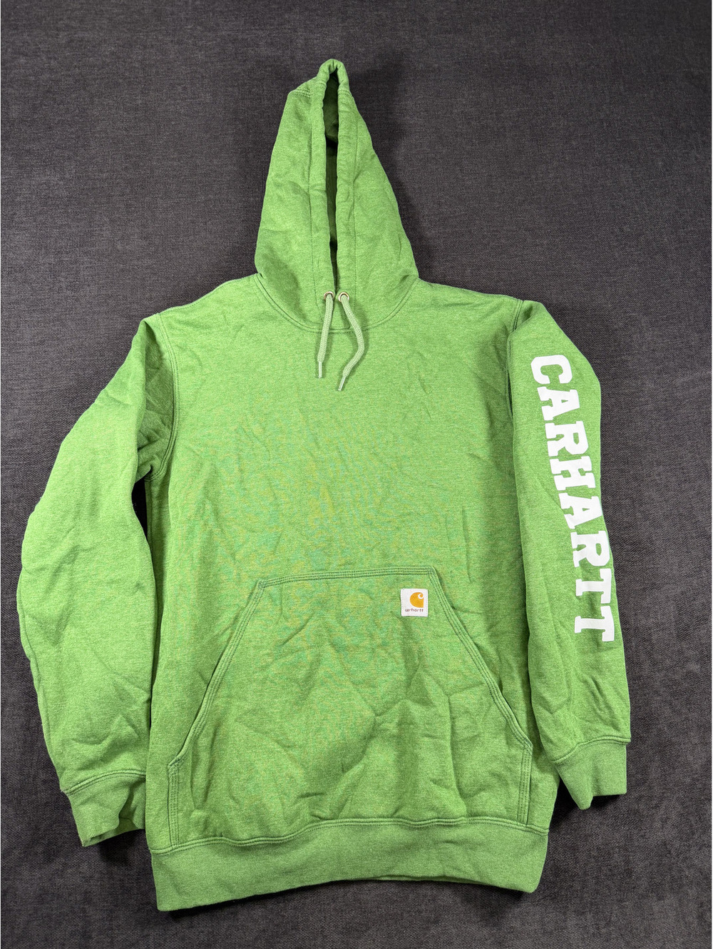 Carhartt Loose Fit Green Hoodie Sweatshirt Size S